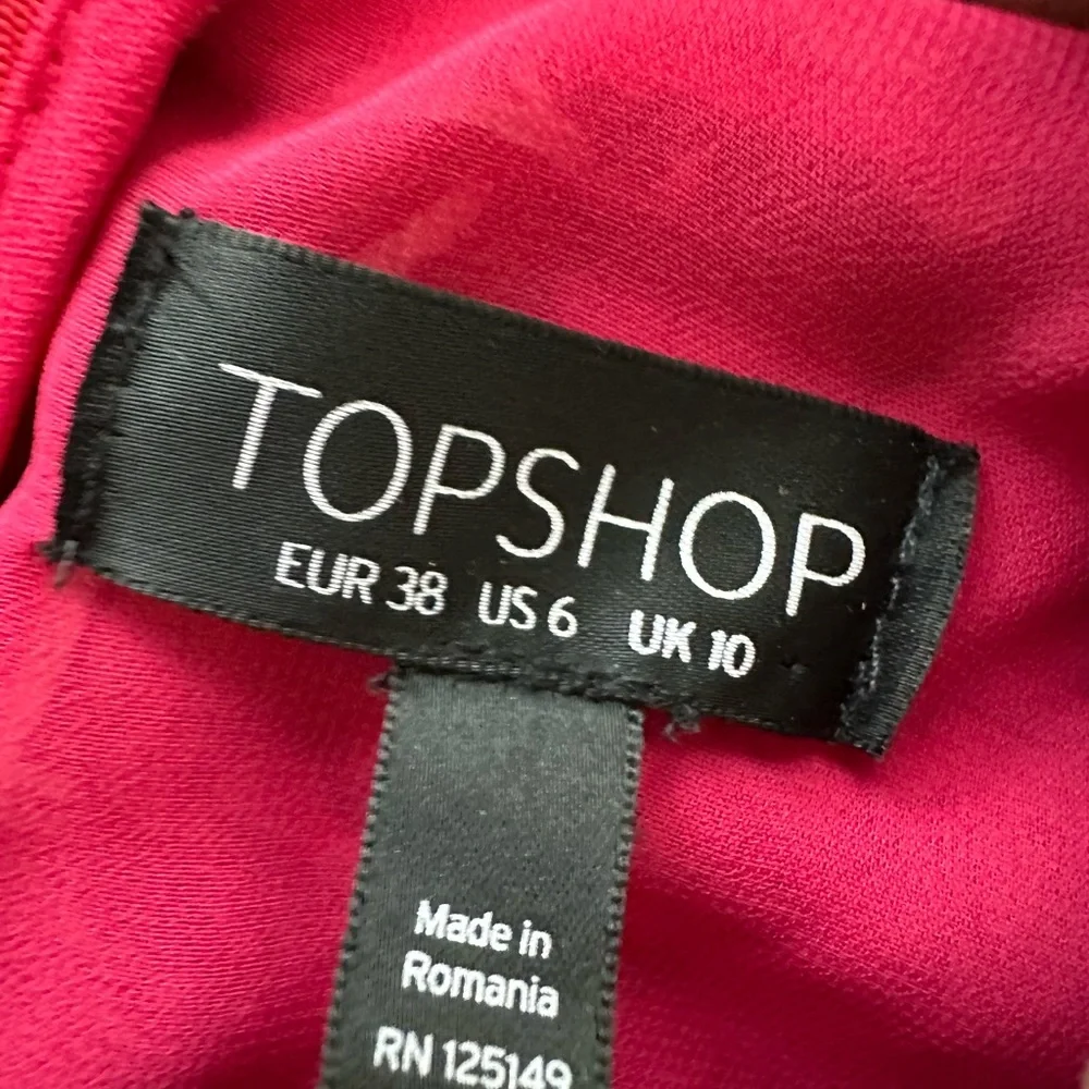 Topshop | Pink Floral Mod Style Dress - Size 6 - EUC_11